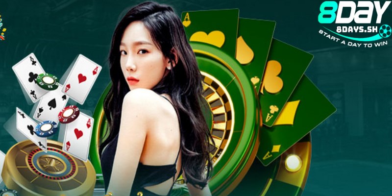 Sảnh live casino 8DAY là nơi hấp dẫn thành viên tham gia